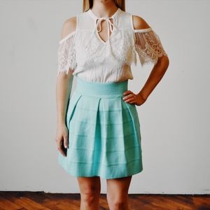 Francesca's Turquoise Miniskirt